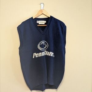 GoTeam Penn State Knit Sweater Vest – XL – Navy Blue